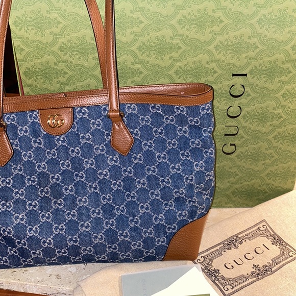 SOLD OUT Ophidia GG medium tote - Picture 13 of 14